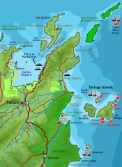 Montezuma Coast Map - Montezuma Costa Rica